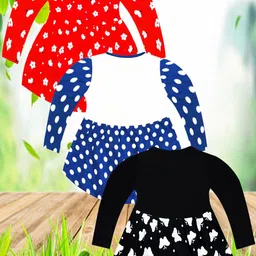 KidzzCart Polka Dot Print Fit & Flare Dress image 5