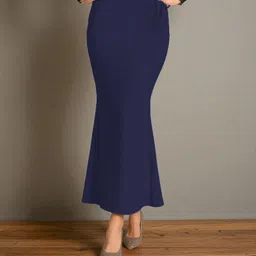 The Stanch Shapeware Navy MT005 Lycra Blend Petticoat-image-20