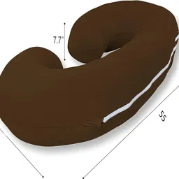 hundur store Microfibre Pregnancy Pillow Pack of 1 Solid image 2
