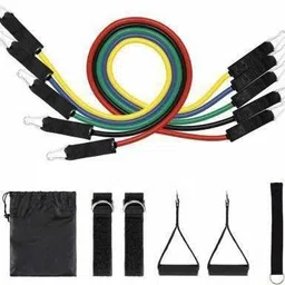 shopeleven Resistance Toning Tube Set of 5, Exercise and Workout Resistance fitness, kit Fitness Accessory Kit Kit-picture-26