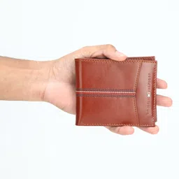 tommy hilfiger Men Brown Genuine Leather Wallet - Regular Size image 2