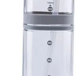 joyster Silicone Water Bottle 700ML Motivational Time Marker 700 ml Water Bottle image 2