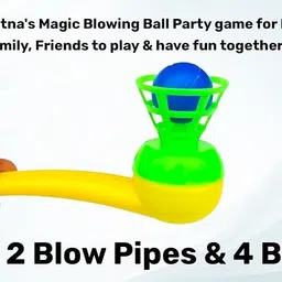 ratnas Ratna's Magic Blow Pipe Floating Ball Creative Magic Blowing Ball Toy Party Game Party Blowouts image 3