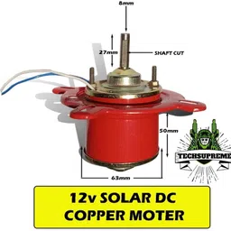techsupreme 12 Volt DC Motor For Solar Fan Cooler High Power 3amp Big Motor For Projects A4 Electronic Components Electronic Hobby Kit image 3