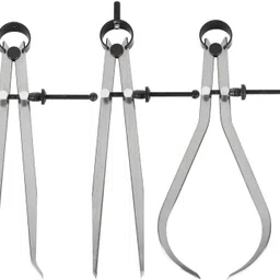 Spring Caliper Set 3 Pcs Inside, Outside & Divider 10" Inch Measuring Tool Bore Gauge-image-73