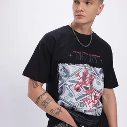 glitchez Cosmic Vibes Printed Oversized Fit T-shirt-picture-22