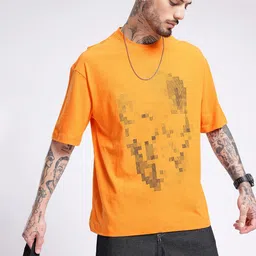 glitchez Street Cool Graphic Printed Relaxed Fit T-shirt-picture-38
