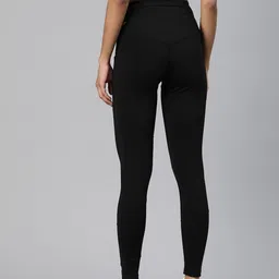 Alcis Women Solid Ankle Length High-Rise Tights image 3