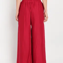 TAG 7 Women Pack of 2 Solid Flared Palazzos image 5