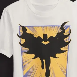 GAP Boys Black And White Regular Fit Character Based Short Sleeves T-Shirt image 5