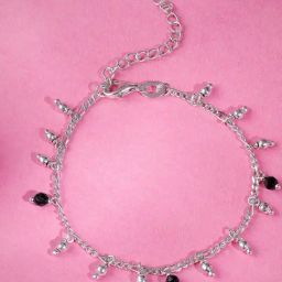 GIVA 925 Sterling Silver Sparkling Dua Kids Single Anklet-picture-35
