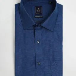 Arrow Blue Cotton Slim Fit Printed Shirt image 5
