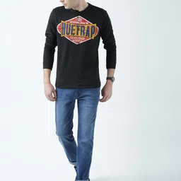 Huetrap Men Black Printed Sweatshirt-image-48