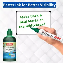 Soni Office Mate 500 ml Whiteboard Marker Refill Ink Green Color Quick Dry Smooth & Eco-Friendly for School & Office Use image 5