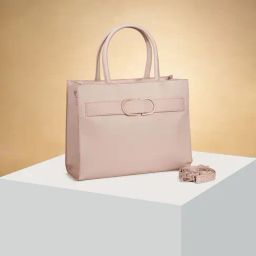 Forever Glam by Pantaloons Pink Solid Medium Handbag-picture-11