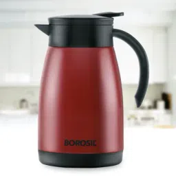 Borosil Red Stainless Steel Teapot Flask - 1500 ml-picture-10