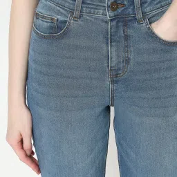 Vero Moda Light Blue Flared Fit High Rise Bootcut Jeans image 5