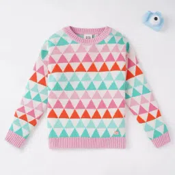Ed-a-Mamma Kids Multicolored Printed Full Sleeves Sweater-picture-36