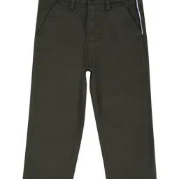 allen solly junior Allen Solly Kids Olive Solid Trousers-picture-38
