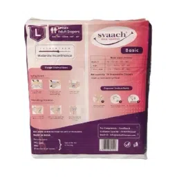 Svaach Basic Adult Diaper Sticker Type Large (Pack of 3) 30 pcs image 5