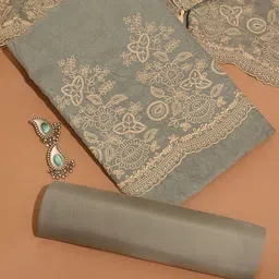 Taneira Embroidered Viscose Rayon Unstitched Dress Material-image-49
