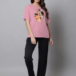 Kanvin Women Printed Pure Cotton Night suit-image-95