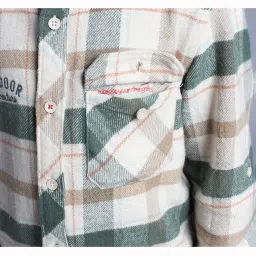 Ed-A-Mamma Boys Green Cotton Checks Shirt image 5