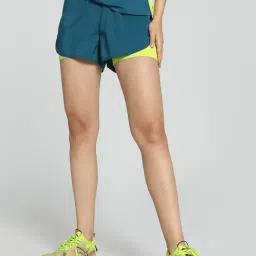 Puma Blue Mid Rise Sports Shorts-image-81