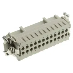 Harting Heavy Duty Connector Inserts / Modules RECTANGULAR HAN INSERT, FEM, 24WAY CRIMP, 09330242702-picture-45
