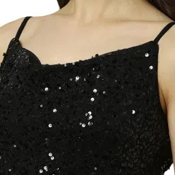 Allen Solly Black Embellished Maxi Dress image 5