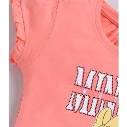 ANNIE Girls Peach & White Printed Top with Pants image 5