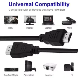LOTA HDMI Cable Ultra High Speed Gold-Plated Connector Supports 3D and 4K@60 Hz Resolution Black 10 m, ‎MST-774-LT image 4