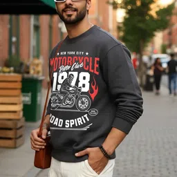 Moda Rapido Men Printed Sweatshirt-image-79