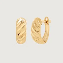 Mia by Tanishq 14k (585) Yellow Gold Earrings for Women image 4