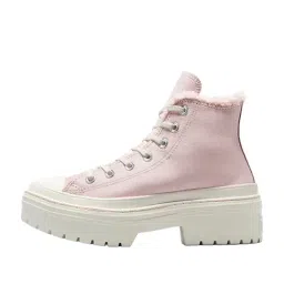 Converse Women's Chuck Taylor All Star Lugged Heel Sherpa High Top Pink Sneakers image 3