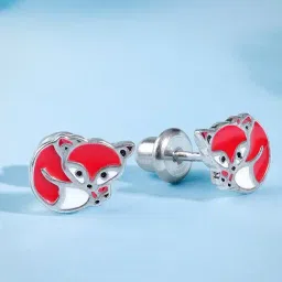 GIVA 925 Silver Foxy Kids Studs-image-24