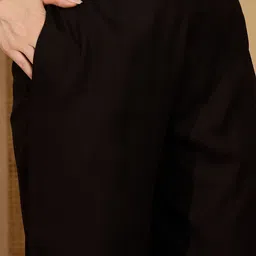 Stylum Women Ethnic Motifs Embroidered Regular Thread Work Kurta with Trousers image 4