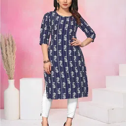 KETAKI FASHION Selection Of 3 Striped Round Neck Straight Kurtas image 3