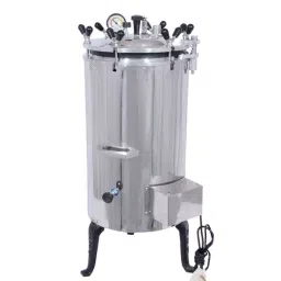 Sisco India 22L Storage 10-20 Psi Fully Automatic Vertical Autoclave image 2
