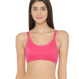 Clovia Pink Non-Wired Non-Padded Sport Bra-picture-27