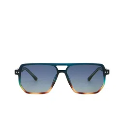 AUGEN Unisex Blue Lens & Blue Oversized Sunglasses with image 4