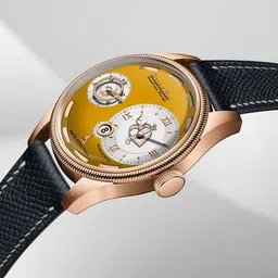 DOUBLERUN Men Dial & Leather Textured Straps Analogue Chronograph Watch H05N15019 image 4