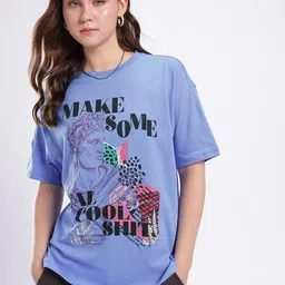 glitchez Cool Vibe Graphic Printed Oversized T-shirt image 3