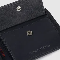 Tommy Hilfiger Men Navy Blue Striped Two Fold Wallet image 4
