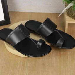 Metro Men's Black Toe Ring Sandals-picture-7