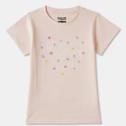 R&B Kids Pink Graphic Regular Fit T-Shirt-picture-17