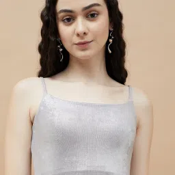 Ginger by Lifestyle Sliver Polyester Regular Fit Dress image 5