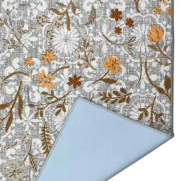 Welspun beige polyester elegance faux jacquard area rugs image 5