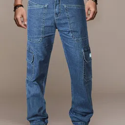 RIG BONE Men Loose Relaxed Fit Mid-Rise Low Distress Stretchable Jeans-picture-32