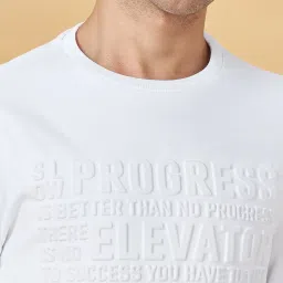 People By Pantaloons White Cotton Regular Fit Printed Sweatshirt image 5